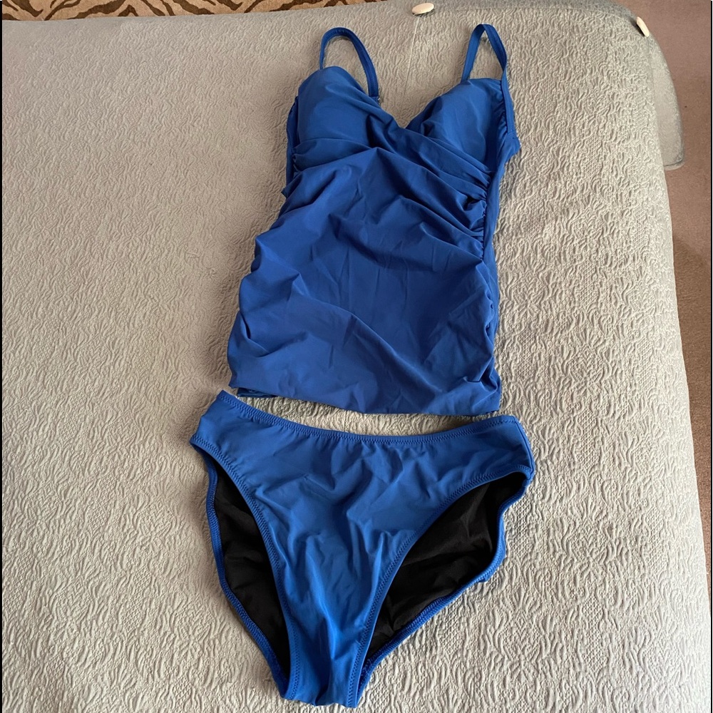 Blue tankini swim suit size 8 Profile by Gottex